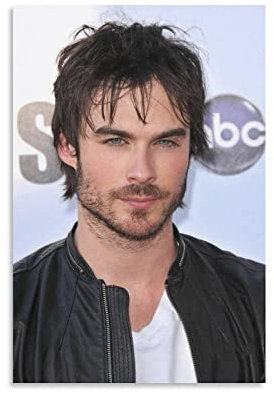 QINGJIE Ian Somerhalder Schauspieler-Poster, amerikanisches Modell, Gemälde auf Leinwand, Wandkunst, Poster, Scrollbild, Wanddekoration, Heimposter, 30 x 45 cm