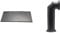 Dimplex Hearth Pad, Slate Effect Resin Hearth Pad, Slate Grey Accessory for Electric Flame Effect Fires, Size: 38 x 80 cm & Stove Pipe, Matte Black Plastic Flue Pipe Accessory for Electric Fires