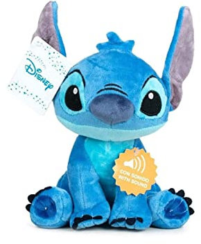 Disney STITCH Peluche Stitch 40 cm Original Symbole Doux Cadeau Parfait Avec Son (Stitch)