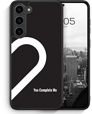 You Complete Me #02 - Silikon Hülle für Samsung Galaxy S23 - Partner Pärchen Liebes Schöne Spruch Schutzhülle Handyhülle Case Cover