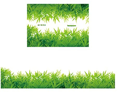 Gras Wandsticker mit Grünem Muster, Abnehmbar für Kinderzimmer