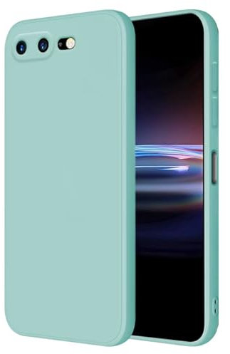 HONLEN Hülle für iPhone 7 Plus/iPhone 8 Plus Schutzhülle Case, (5.5 Inches) Liquid TPU Silicone Handyhülle mit Fallschutz Silikon Cover Helles Cyan
