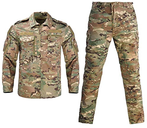 Hcclijo Militärischer Multicam Tarnanzug Taktischer Anzug Angeln Jagd Kampf Airsoft Camo Ghillie Anzug