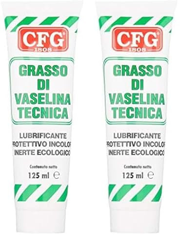CFG Grasso di Vaselina Tecnica ND Tubo 125ML, INCOLORE, 125 ML (Confezione da 2)