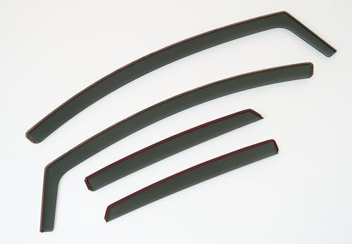 Set mit 4 Windabweisern, IN-Kanal, kompatibel mit Audi A4 Avant/Kombi 2016 bis 2024 Modellen, Acryl, Seitenblenden, Fensterabweiser, Audi A4 Avant