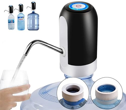 MIRTIKA Dispensador de Agua para garrafas con Adaptador para Botellas de Agua comerciales. Grifos para Botellas de Agua Mineral. Dispensadores de Agua para bidones, Bomba eléctrica Agua