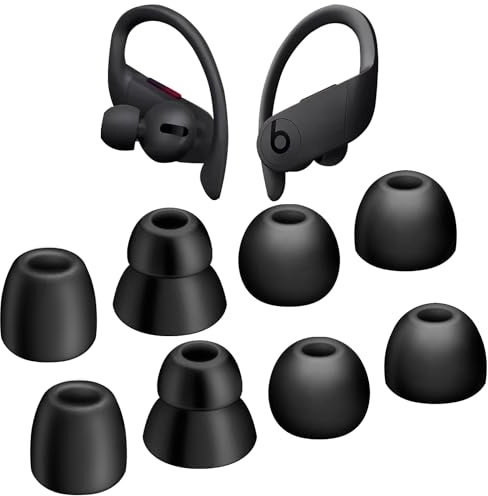 Replacement Eartips Silicone Earbuds Buds Set Compatible with Powerbeats Pro Wireless Earphone Headphones Soft Silicone Earbuds Tips