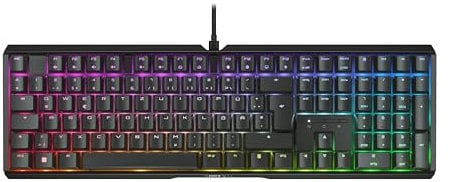 CHERRY XTRFY MX 3.1, Mechanische Gaming-Tastatur, Deutsches Layout (QWERTZ), RGB-Beleuchtung, Aluminium-Gehäuse, USB-A Anschluss, MX2A BROWN Switches, Schwarz