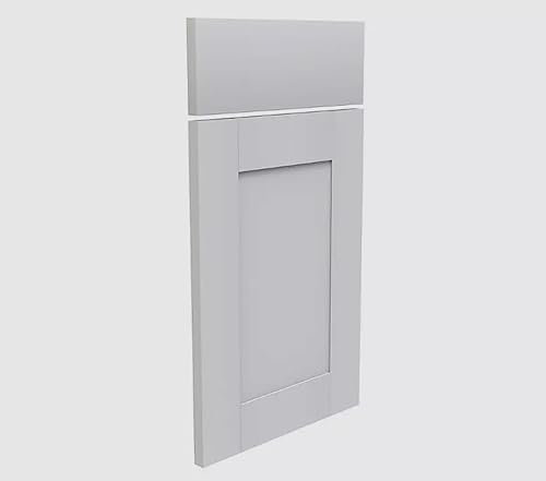 M2 Traders Timber Shaker Kitchen Cabinet Door and Drawer Front W397mm - Grey Painted
