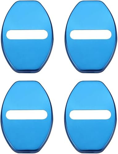 Car Door Lock Cap Cover for Renault Captur I 2014 2015 2016 2017 2018,Stainless Water-Proof Dust Anti-Corrosion Protector Caps Automotive Interior Accessories,A/Blue