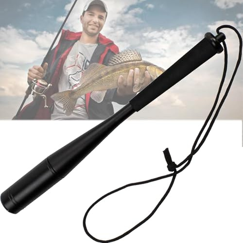 YUEMING Fishing Fischtöter aus Aluminium, 25cm Fischbetäuber mit Handschlaufe Fisch betäuber Totschläger Angeln Forellen Angeln, Fischtöter für Fische, Angelzubehör