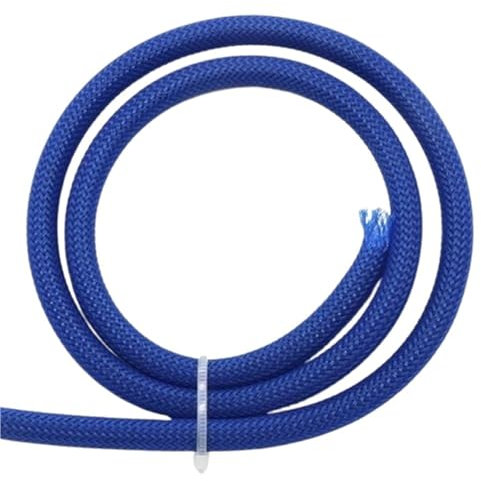 LYVQZPWLR Wire Loom Wire Braid Sleeving, 5M Expandable Sleeving, Blue 2-40mm PET Braided Cable Sleeve, for Hydraulic Line Protection High Density Expandable Sleeve(Blu,30mm)