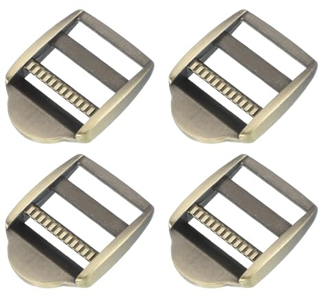 PATIKIL Ladder Lock Buckle Slider, Zinc Alloy Adjustable Webbing Strap Release Buckles Belt Tri-Glide for Backpack Sewing DIY