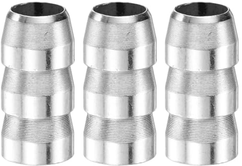 M METERXITY 3-Pack Safety Round Axe Handle Wedge, 12mm/0.5in Diameter Metal Hammer Handle Wedges for Reinforced Axe/Claw Hammer/Sledge/Wood [Silver Tone]