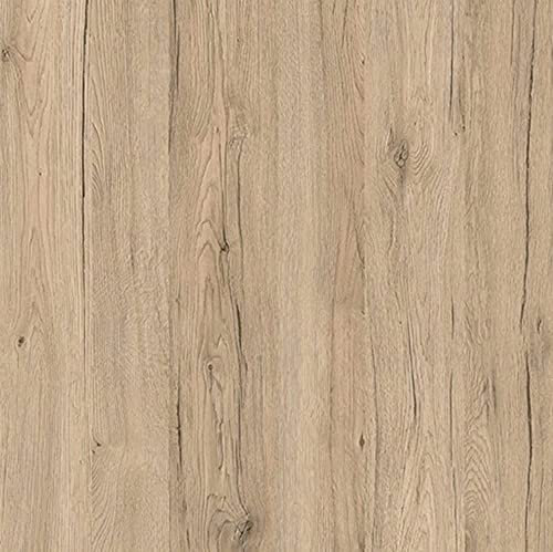 [15,44€/m²] Klebefolie in Holz-Optik - WUNSCHMAß inkl. Rakel & E-Book I Selbstklebende Holz Folie für Möbel & Küche - hitzebeständig & abwaschbar I Möbelfolie Holzdekor (SANREMO SAND, LFM x 90cm)