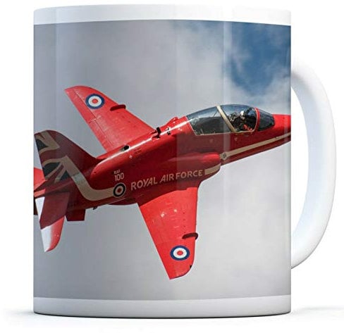 DV Mugs Red Arrows Aeroplane - Mug Cup Airplane Plane Kitchen Birthday #14551