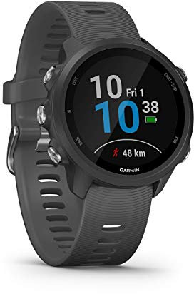 Garmin Forerunner 245 GPS Smartwatch da corsa con funzioni avanzate di allenamento, grigio (rinnovato)
