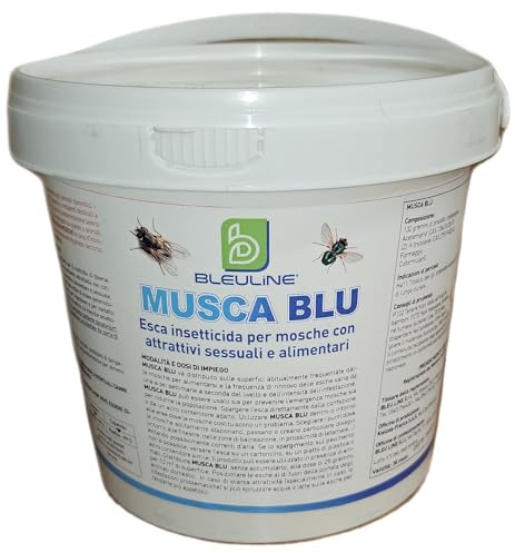 Esca insetticida Musca blu con attrattivi sessuali e alimentari Agisce per ingestione e contatto 1 kg