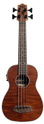 U-Bass Exotic Mahogany, Fretted, Metal Round Wound Strings, with Deluxe Bag