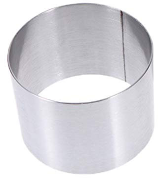 YARNOW 1stück Mini Rundes Kuchenbackform Edelstahl Mousse Dessertform Wiederverwendbare Backhilfe Für Köstliche Desserts Einfaches Entformen Und Sichere Handhabung