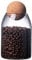 La Llareta Glass Food Storage Canister, 750ml/26oz Airtight Sealed Container Canister, Clear Glass Storage Jar, with Cork Lid, for Spices, Sugar, Coffee, Biscuits, Candies