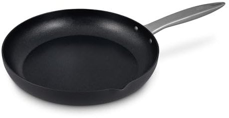 Zyliss E980177 Ultimate Pro Non-Stick Frying Pan with Pouring Lip, 28cm/11in, Anodised Aluminium, Black, Alpine Crystals Non-Stick, Suitable for All Hobs Including Induction