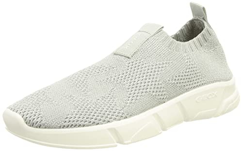Geox Damen J Aril Girl Sneakers, Silber, 38 EU