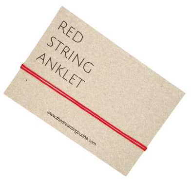 Red String Anklet, String Of Fate Ankle Bracelet, Simple Adjustable Cord Anklet