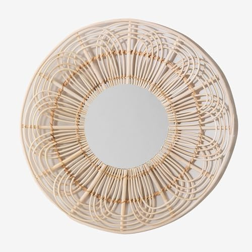 SKLUM Runder Wandspiegel aus Rattan (Ø60 cm) Corent -