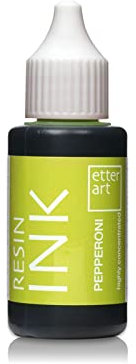Etter Art hochwertige RESIN Farbe für Kunstharze I Färben Sie Ihr Epoxidharz mit unseren Inks I Hohe Pigmentierung & keinen Braunstich mit unseren Farben I Für eine sehr große Farbbrillianz I Peperoni