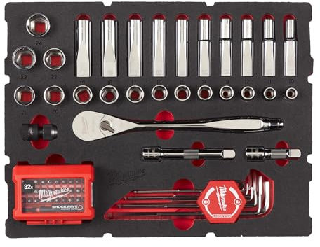 Milwaukee PACKOUT 1/2 Inch Key and Hex Key Set 70 Pieces
