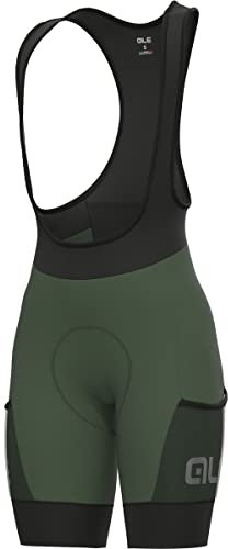 ALE' Salopette Ciclismo Stones Cargo, Green, XL
