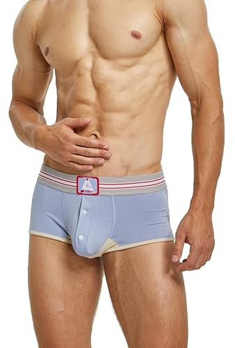BEEMEN SEOBEAN Herren Boxershorts Low Rise Baumwolle Casual Männer Unterhose Retroshorts Trunks
