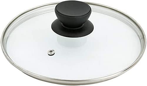 Couvercles de casserole Couvercle de casserole en verre trempé Couvercle de poêle à frire Couvercle de casserole transparent ménager Couvercle de casserole de remplacement universel -18cm ( 14cm)