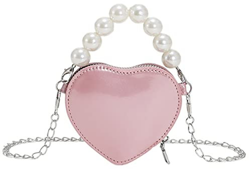 HAPINARY Herztaschen Umhängetasche für Damen Mittelgroße Crossbody Handtascheherzform Stilvolle Abendtasche Perfekte Schultertasche für Besondere Anlässe und Partys