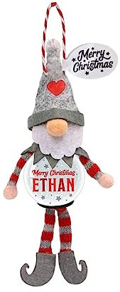 Personalisierte Schneekugel Baumschmuck (Ethan)