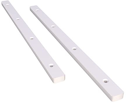 Rok Hardware Schubladenschienen/Führungsschienen aus Kunststoff mit 1,9 cm Verlängerung, für Schubladen mit 17 mm Nut, 5 Paar 75103 36 DE