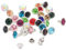 Queenbox 8 mm, 100 Sets, mehrfarbige Strass-Nieten, Lederwaren-Kappe, Punk-Nieten für DIY-Schmuck, Armband, Tasche, Kleidung, Schuhe
