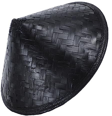 FRCOLOR Sombrero De Bambú Sombreros De Cosplay Ninja Sombreros De Fiesta Para Niños Sombrero De Espadachín Gorra De Samurái Impermeable De Fibra De Coco Máscara De Fantasma De Las Mujeres