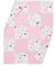 ELIMELI Minky Babydecke Kuscheldecke Krabbeldecke - super weichem Minky Dots Polar Fleece und Baumwolle mit Füllung | Baby Decke 74x92 hoch Qualität (Parchwork Rosa - Herzen)
