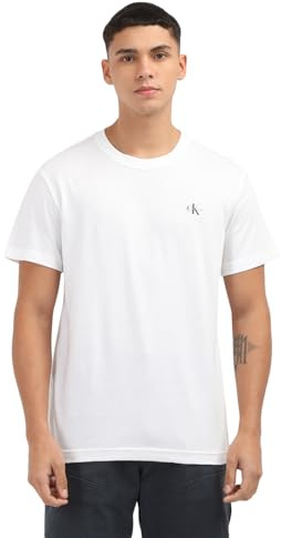 Calvin Klein Herren 2 Pack Monologo T-shirt J30j320199 Kurzarm T-Shirts