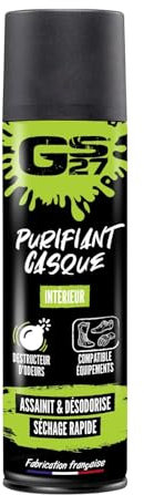 GS27 - Purifiant Casque et Équipements Moto - Désodorise et Assainit - Destructeur d'Odeurs - 250ml