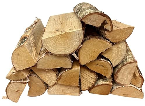 Scorchieze 40 Litre Kiln Dried Hardwood Birch Firewood Bag - Ready to Burn Certified for Wood Burners, Open Fires, Stoves, Log Burner, Fire Pits, Pizza Ovens (1X 40L Bag (40L))