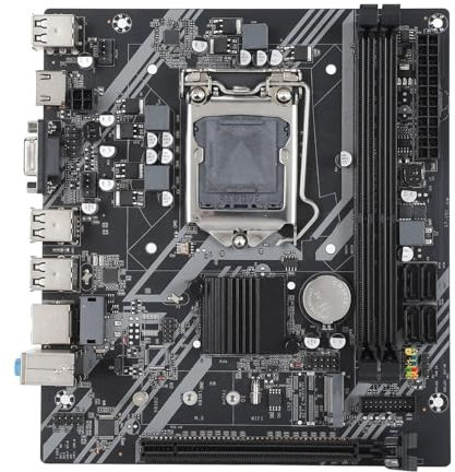 H61S -ITX-Motherboard, Computer-Mining-Motherboard mit I5-2500-CPU-LGA1155-Prozessoren, Stabile Stromversorgung, DDR3 6 USB2.0 PCIE X16-Motherboard für Desktop-Computer-PC