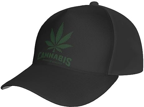 Capatmungsaktive Mütze Cannabis Premium Qualität Baseball Mütze Retro Freizeit Basecap Unisex Baseball Cap Für Herren, Damen, Auf Reisen