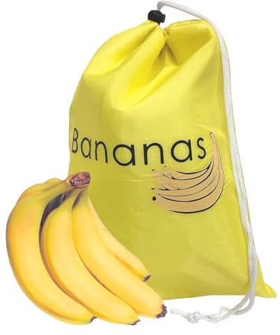 Bananen- Und Salatbeutel, Wiederverwendbare Bananenbeutel Für Den Kühlschrank, 28 X 39 X 1 Cm Waschbarer Aufbewahrungsbeutel Mit Kordelzug, Verhindert Geruchsbildung Für Obst Und Gemüse