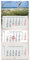 Timr 3-Monatskalender 2025 Nordsee I Wandkalender 3 Monate I 33 x 70 cm I mehrsprachig D/GB/F/ES Jahresplaner mit Schieber I Mehrblatt-Kalender I tr_263