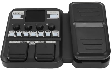 Gitarren-Multieffektprozessor, Reichhaltige Schnittstelle, Plug-and-Play-Multieffektpedal, IR-Sampling-Gitarre, Digitaler Synthesizer mit Drum-Machine für Professionelle Musiker