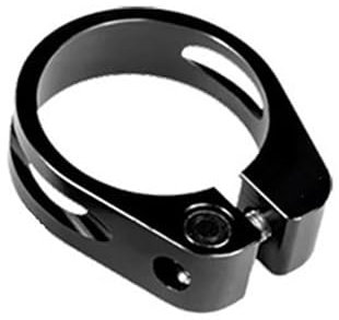ELTOX Sattelklemme,Fahrrad Sattelklemme,Sattelstützenkle Fahrrad-Sattelstützenklemme aus Aluminiumlegierung, 31,8/34,9/37 mm, Mountainbike-Sattelstütze, Fahrradteile(37mm Black)