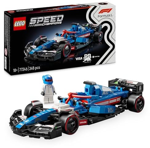 LEGO Speed Champions Visa Cash App RB VCARB 01 F1 Rennauto - Bauset mit Formel 1 Minifigur zum Sammeln - baubares Modell und Sammlerstück - Geschenk für Erwachsene und Motorsportfans 77246